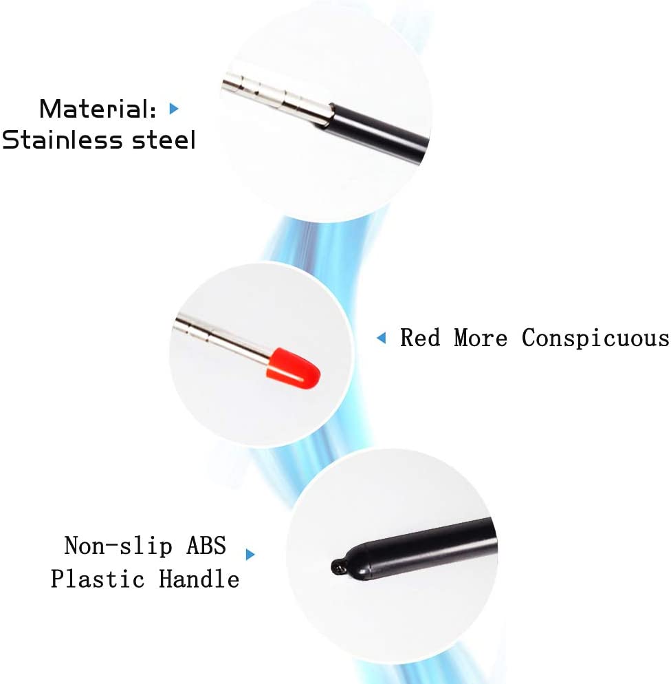 Telescopic Teachers Pointer,Teaching Pointer Stick for Classroom,Metal Hand Retractable Pointer Extended Length 47.2 Inch, Handheld Presenter Whiteboard Pointer (Black)